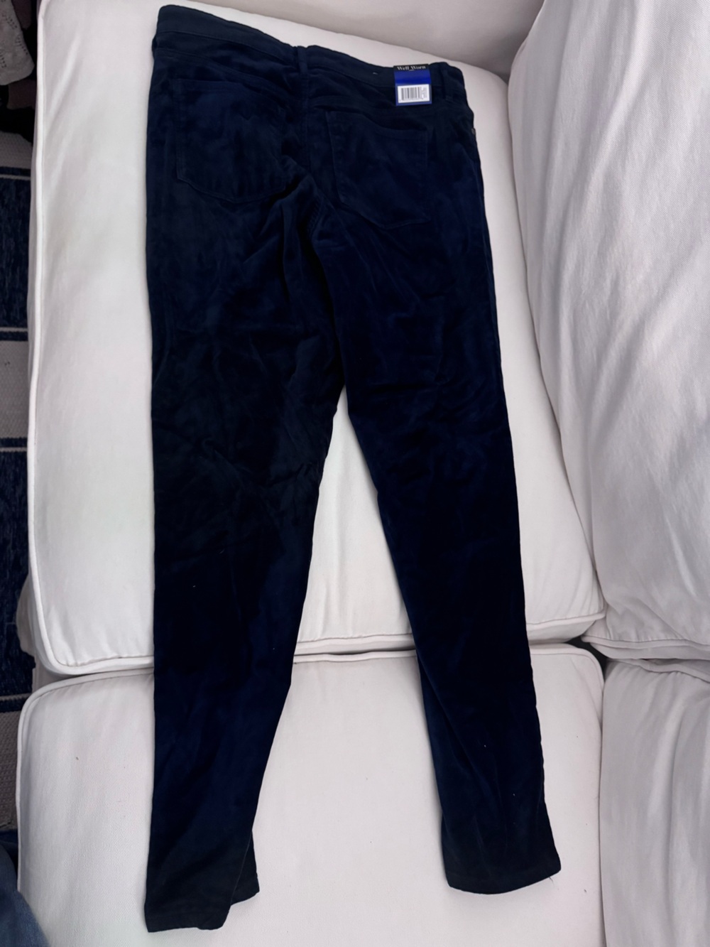 Well Worn Women's Dark Navy Straight Leg Pants